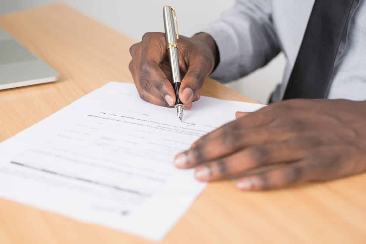 Signing a consent order application